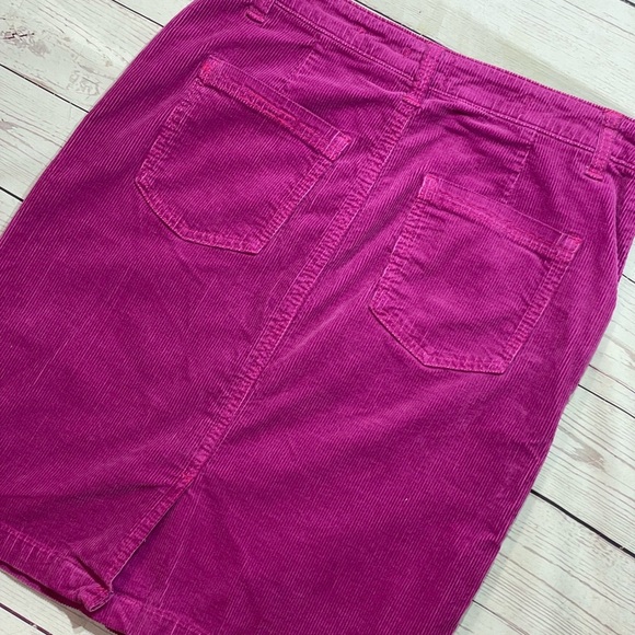 Bright Pink Corduroy Mini Pencil Pockets Sz 2 Anthropologie Pilcro Pink Skirt - Picture 8 of 8
